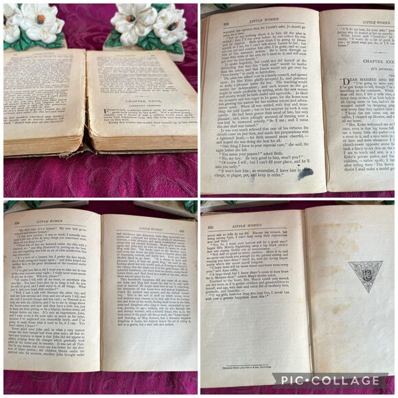 1903 Antique Books: Little Women Series (3 Volume Set) by Louisa May Alcott - Picture 4 of 10